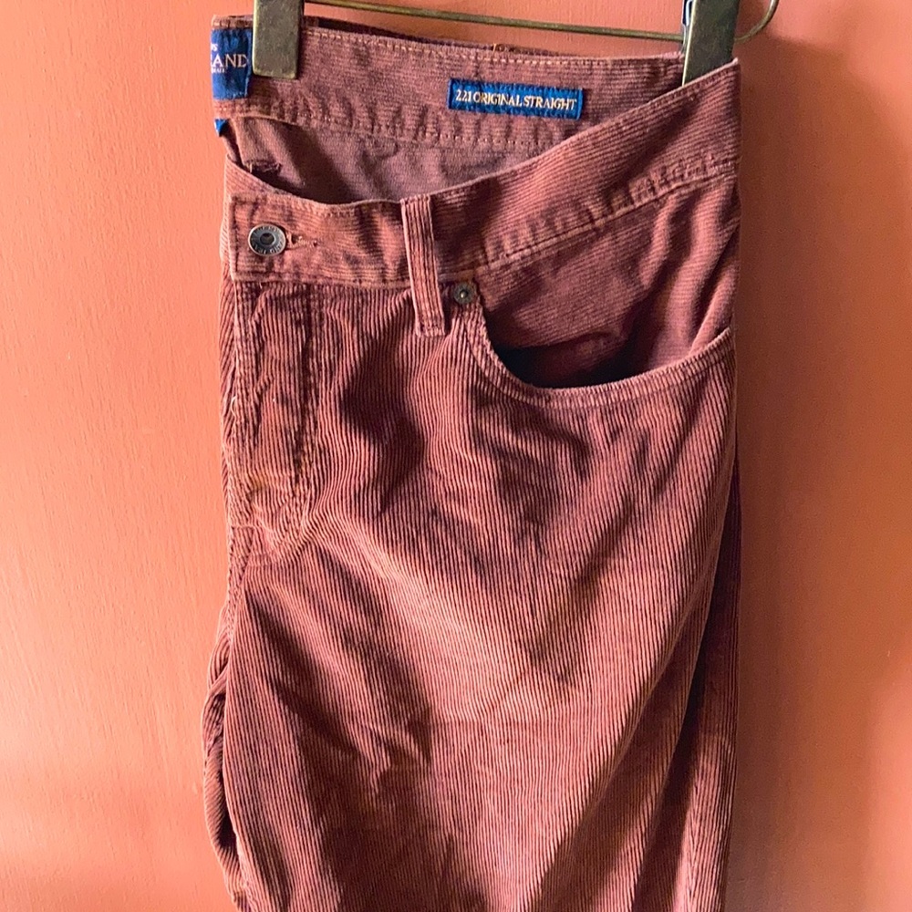 Lucky Brand corduroy pants- wine colored